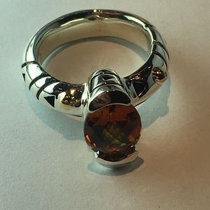 John Atencio oval citrine ring